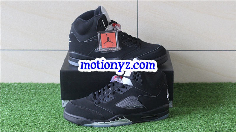 Authentic Air Jordan 5 Retro Blackmetallic